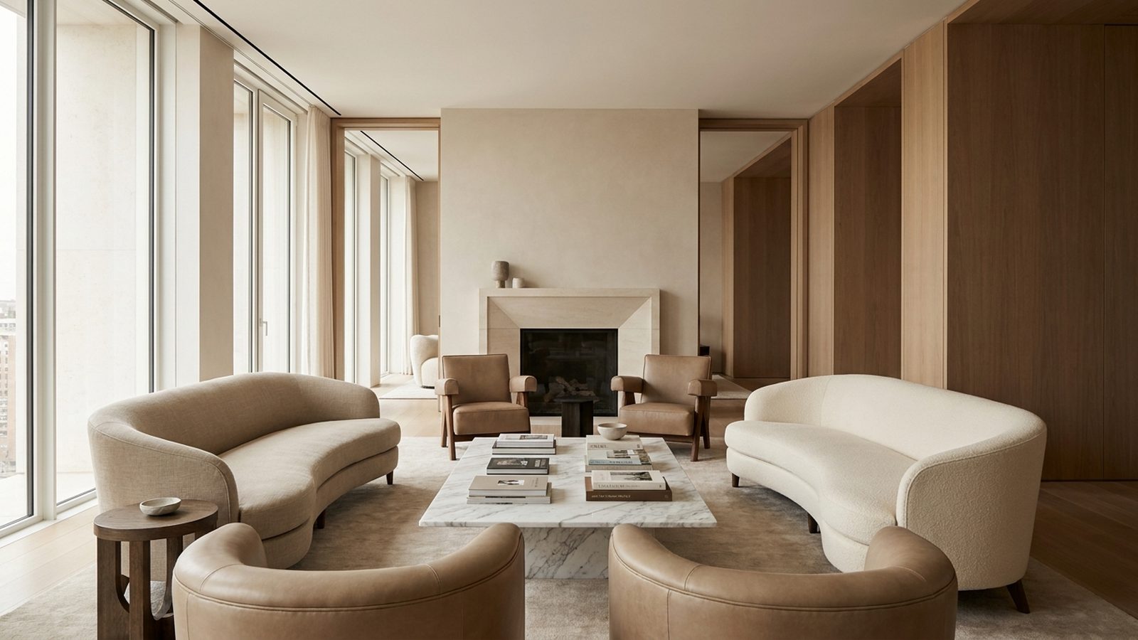 Fotografía inmobiliaria de lujo de una villa premium al atardecer
