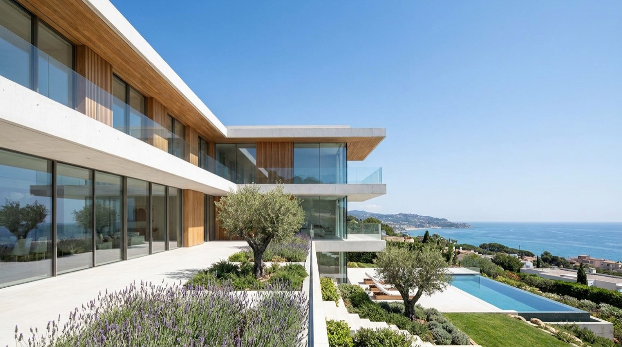 Vil·la moderna al Maresme per al màrqueting immobiliari premium